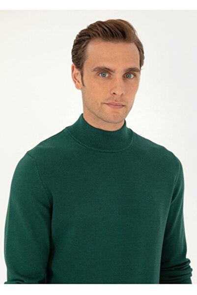 Pierre Cardin Светр з напіврибальським коміром Slim Fit - 50% бавовна і 50% акрил (Özse Giyim)