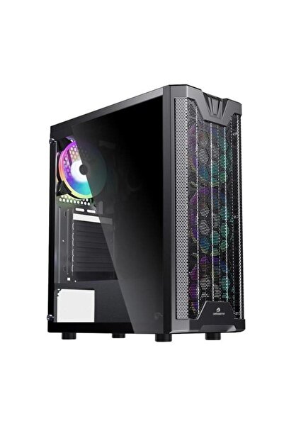GAMEBOOSTER GB-F3101B Powersız Siyah Mesh Panel Mid Tower ATX Kasa