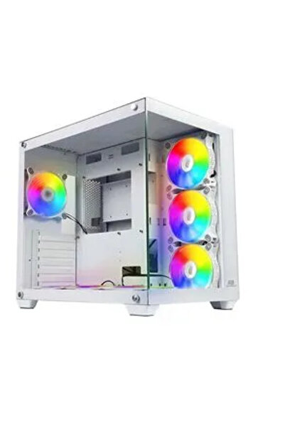 AREY TEKNOLOJİ POWERBOOST PB-SS02W SEA WIEW 7-RGB FANLI GAMING MID-TOWER PC K...