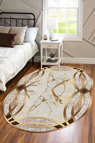 Viyana Home Dijital Baskılı Kaymaz Taban Yıkanabilir Lazer Kesim Yolluk Salon...