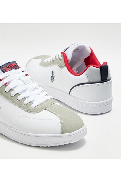 U.S. Polo Assn. U.S.POLO ASSN BASEL 3PR WHITE COMFORT CASUAL ΚΑΘΗΜΕΡΙΝΑ ΑΘΛΗΤΙΚΑ ΠΑΠΟΥΤΣΙΑ