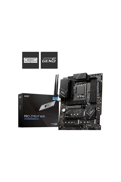 MSI Pro Z790-p WiFi DDR5 M2 PCIE NVMe HDMI PCIE 16x V5.0 1700p ATX