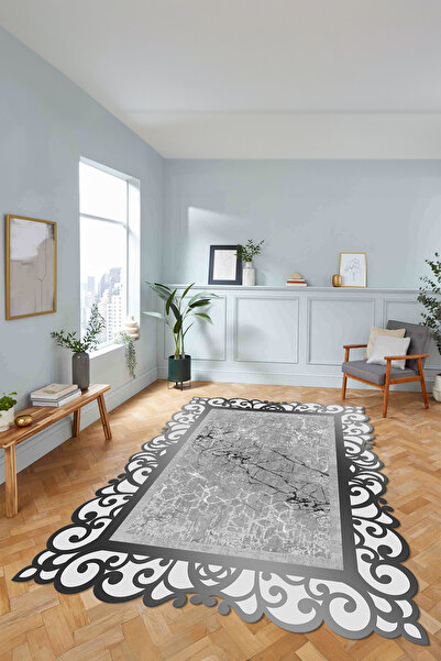 Viyana Home Dijital Baskılı Kaymaz Taban Yıkanabilir Lazer Kesim Yolluk Salon...