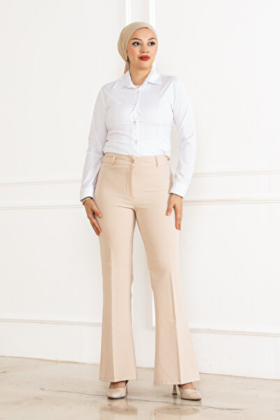 FATELLA ЖІНОЧІ ШТАНИ З ПАСОМ, ЗАСТІБКОЮ-БЛИСКАВКОЮ, ЕЛАСТИЧНИМИ ІСПАНСЬКИМИ К...