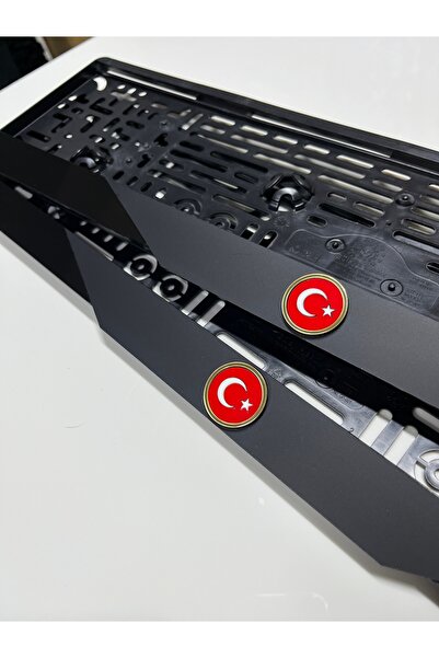 Barcode Works TÜRK BAYRAKLI MAT MODEL TAKMATİK PLAKALIK PLEKSİ