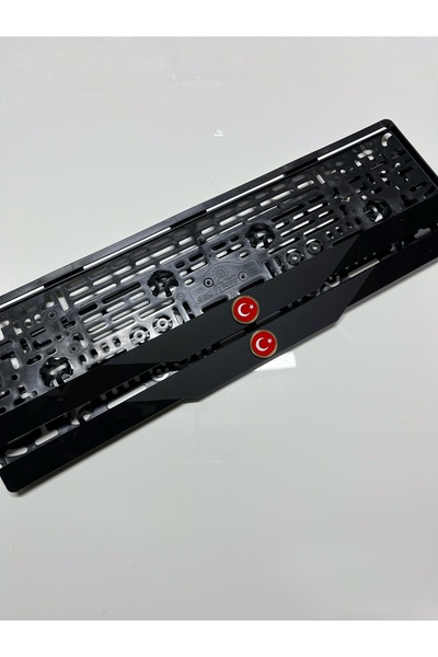 Barcode Works TÜRK BAYRAKLI MAT MODEL TAKMATİK PLAKALIK PLEKSİ