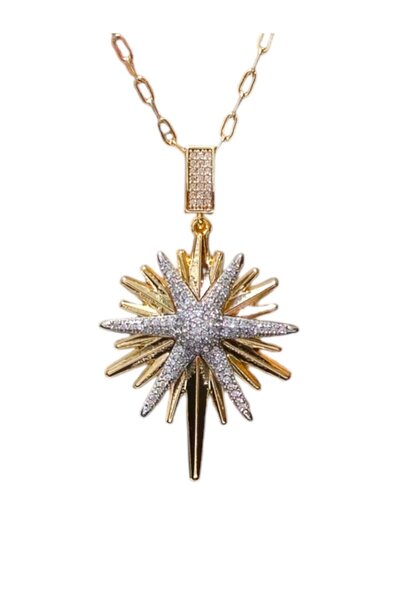 staınless steel Vip Zirkon Taş Detay Kolye