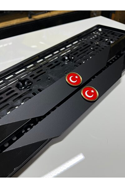 Barcode Works TÜRK BAYRAKLI MAT MODEL TAKMATİK PLAKALIK PLEKSİ