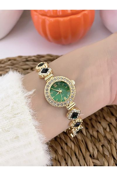 Bimodabu Women's Roman Numeral Wristwatch with Luxurious Zirconia