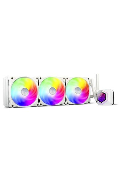 Nusrat Bilişim Silverstone Sst-Pf360W-Argb-V2 Argb Intel-Amd Compatible, 360mm Radiator, Liquid Processor Cooler White