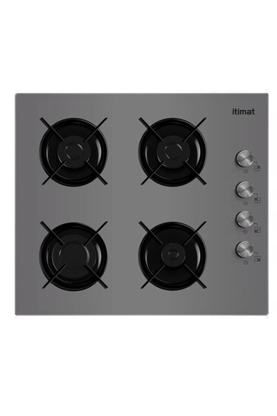 İtimat İtimat 1340 Antrasit-Gri Cam Set Üstü Doğalgazlı Ocak