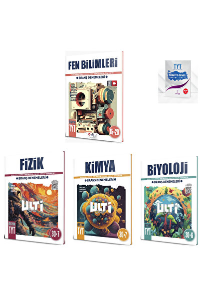 Bes Yayınları Ulti Yayınları TYT Fen Bilimleri ve Fizik Kimya Biyoloji   Bran...
