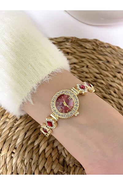 Bimodabu Women's Roman Numeral Wristwatch with Luxurious Zirconia