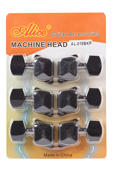 Alice ALİCE AL-015BKP SİYAH METAL AKUSTİK GİTAR BURGU SETİ