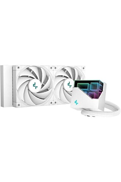 Deep Cool مروحة معالج Deepcool 240mm Lt520-wh Argb Am5-1700p مبردة بالسائل با...