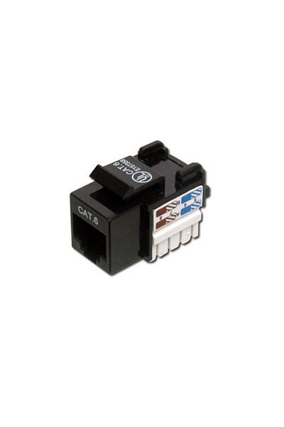 Digitus Black Digitus Dn-93601 Cat6 Keystone Jack Rj45 Ethernet Adapter
