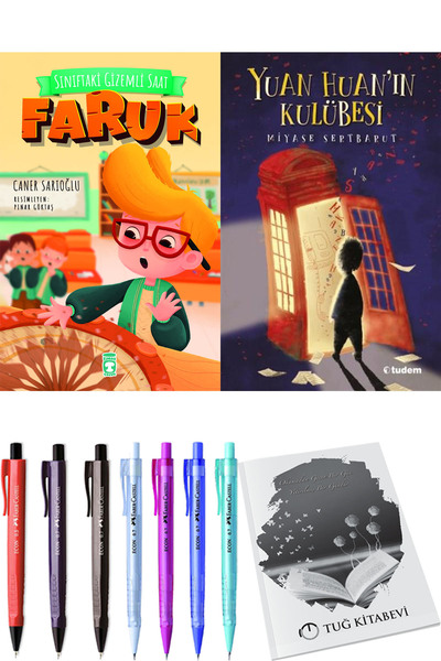 Timaş Çocuk Yuan Huan'ın Kulübesi ve Sınıftaki Gizemli Saat Faruk 2li Set + H...