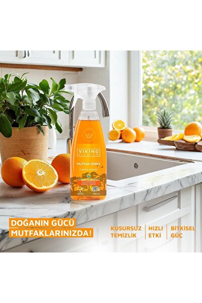 Viking Premium 8 Adet Mutfak Spreyi + Magic Sünger
