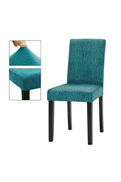 elgeyar Jacquard Chair Cover Stick Pattern High Flexible Chair Cover (1 Piece)