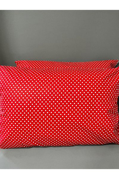 mihriban Set of 2 Polka Dot Pattern Pillowcases 50X70 cm