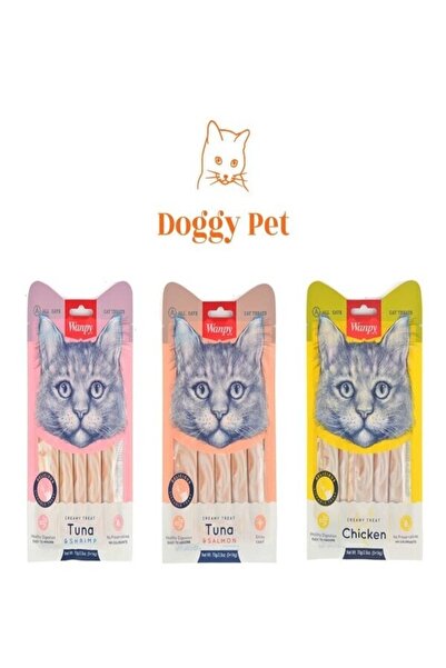 Wanpy Tavuk-somon Ve Karides 3 Paket Sıvı Ödül Maması