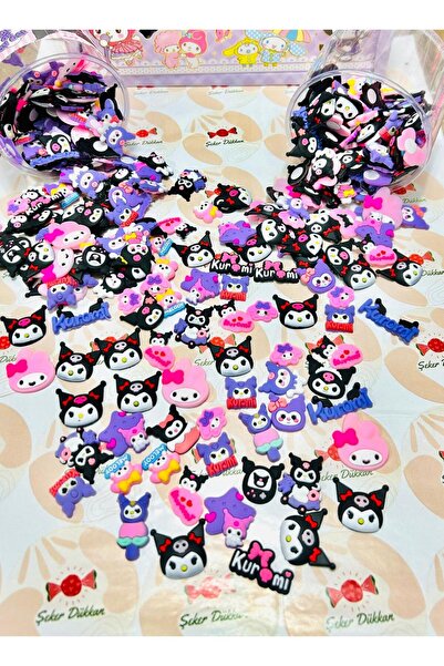 ÖZ KIRTASİYE Kuromi Sanrio 5 Adet 3D Sert Plastik Sticker