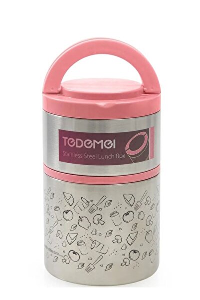 Tantitoni 930 ml, 2 Katlı, Çift Duvarlı, Yemek Termosu, Sefer Tası, İçi Dışı ...