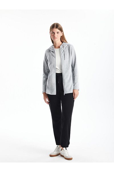 LC Waikiki Lcwk Hooded Women's Zippered Sweatshirt