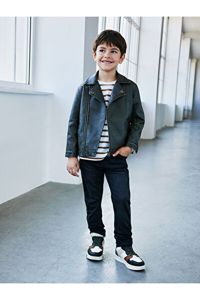 LC Waikiki Μαύρο Basic Boy's Jean Παντελόνι (W4)