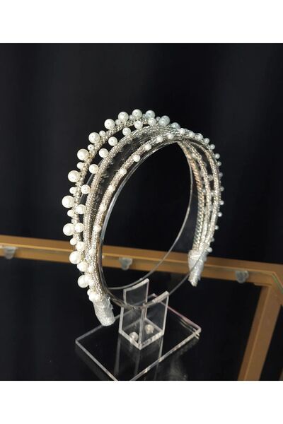 gelin Pearl Crown, Design Crown, Pearl Hair Accessory, Wedding Crown, Bridal ...