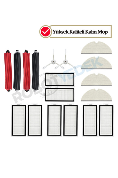 robotyedek روبوروك كيو8 ماكس، كيو8 ماكس بلس (ليس كيو8 ماكس برو!!!) فرشاة بديل...