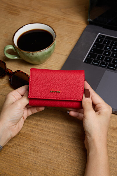 REWİNA 9147 Жіночий гаманець з натуральної шкіри з акордеоном