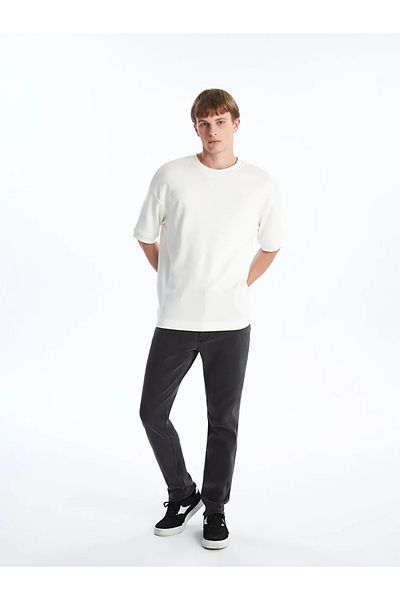 LC Waikiki LCW Jeans Anthracite 750 Slim Fit Χειμερινό Ανδρικό Τζιν Παντελόνι με Fleece Inside