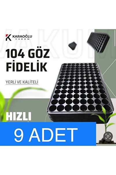 KARAOĞLU VAKUM AMBALAJ Fide Viyolü 9 Adet 104 Göz Fide Viyol Fidelik , Fide A...