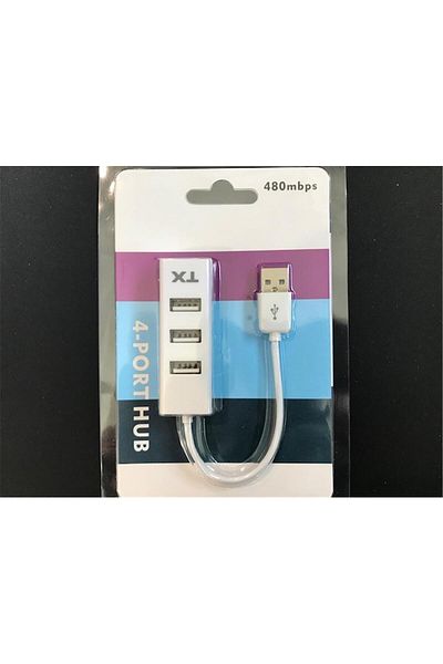 TX ACUSB24W 4Port White USB Hub - 2.0 480Mbps, 0.11cm Cable Length