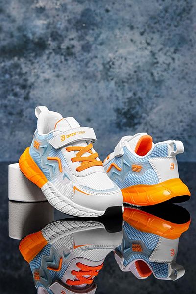 DARK SEER DS Mirana Weiß Blau Orange Kinder Sneaker