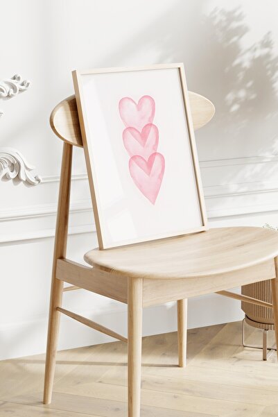 Home 3'lü Pembe Parlak Patenli, Genç Kız Odası, Posteri , Çocuk Odası, Genç Odası Dekoru Çerçevesiz