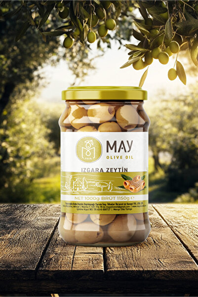 Doğal Yeşil Izgara Zeytin - 1KG | MAY Olive Oil
