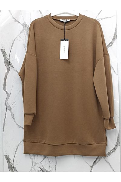 Puane Women's Modal Fabric Comfortable Fit Plain Color Tunic 10605