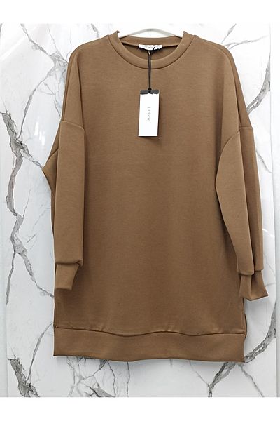 Puane Women's Modal Fabric Comfortable Fit Plain Color Tunic 10605