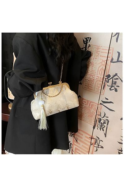 Global Flower Pattern Vintage Chain Bag