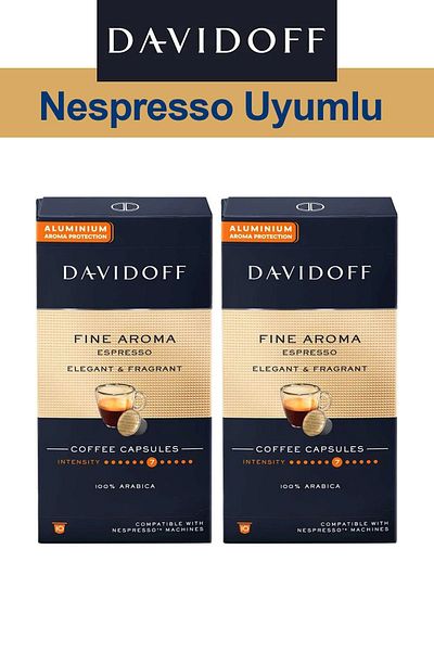 Davidoff Nespresso Compatible Capsule Coffee Fine Espresso 2 x 10 pcs