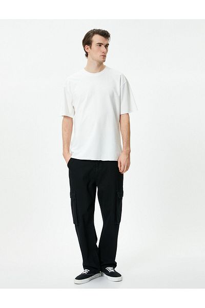 Koton Oversize T-Shirt Crew Neck Βαμβακερό κοντό μανίκι