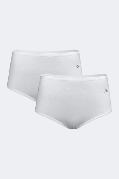 Papatya Γυναικεία Συσκευασία 6 Μαύρο Λευκό Skin Modal ψηλόμεσο εσώρουχο 6gg1851