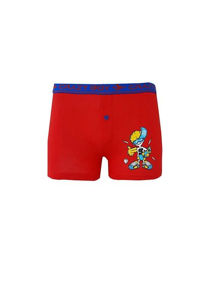 Tutku Set boxer pentru băiat din bumbac imprimat cu elastan