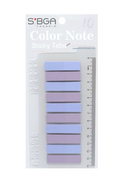 sibga tasarım Transparent Colored Post-It Note Paper - 200 Sheets Bookmark Sticker