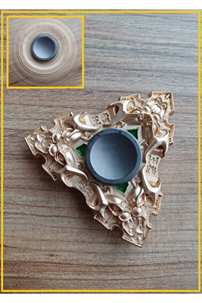 OYUNCAKSAHİLİ STRES ÇARKI METAL 3 BAŞLI YARATIK TEMALI UZUN SÜRE DÖNÜŞ GOLD D...