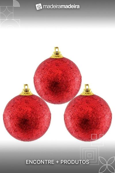 Genel Markalar Kırmızı 15cm Simli Strafor Top 3'lü Paket, Eğlenceli ve Hafif ...