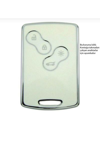 EBG İSTANBUL Renault Megane Iii Clio Iv Card White-Silver Control Case