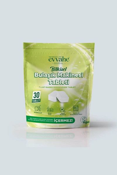 EVVAHE DOĞAL Herbal Dishwasher Tablet (30 Tablets)